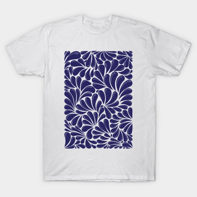 Mexican Talavera Organic Shapes by Akbaly T-Shirt by Akbaly